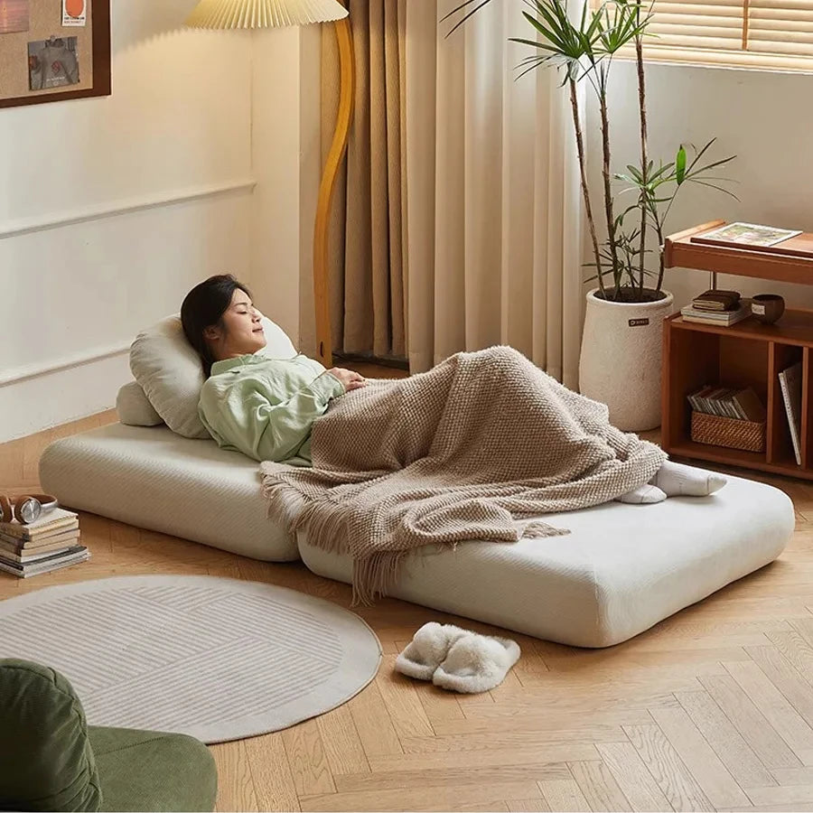 Single Person Sofa Tofu Cubes Home Furniture Living Room Sofa Bed Dual-use Tatami Minimalist Sofa muebles de la sala Apartment