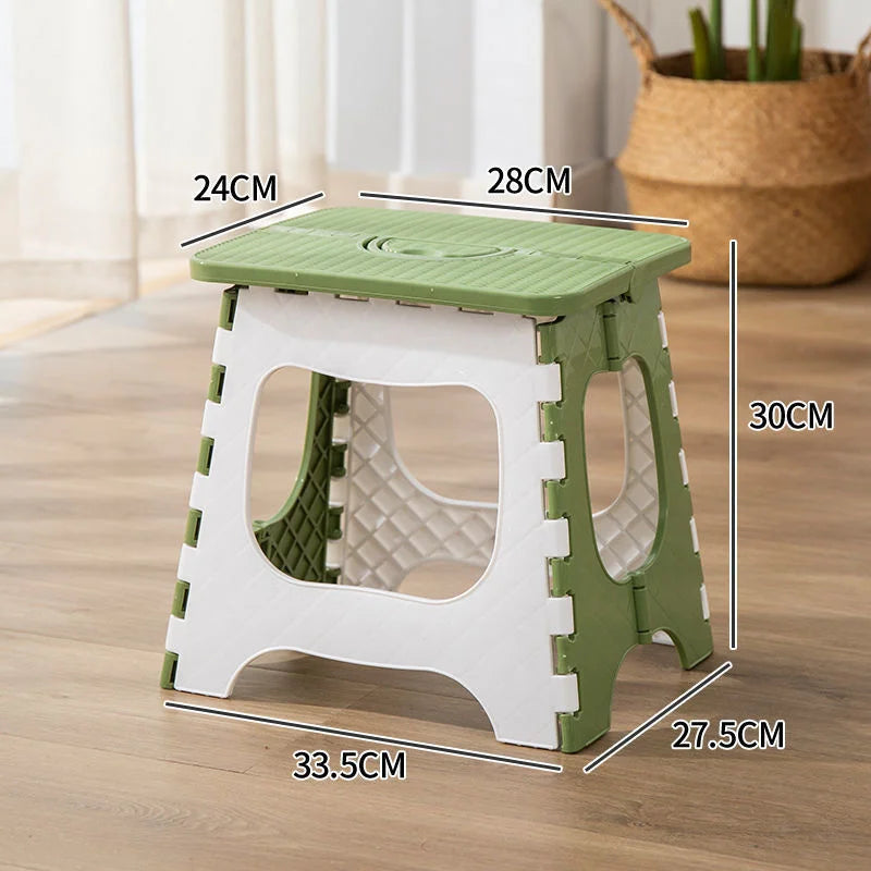 Thickened Plastic Folding Furniture Stool Portable Mini Outdoor Adult Children Chair Bank Train Maza Change Shoe Fishing Stool