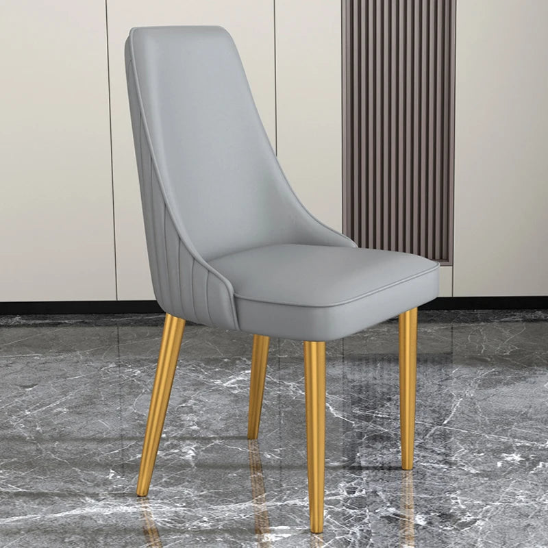 Waterproof Comfy Dining Chairs Modren Metal Legs Cushion Luxury Chair Designe For Bedroom Meuble Salon Italian Style Furniture