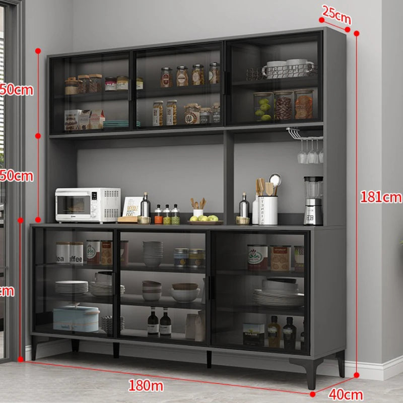 Simple Shelves Sideboard Luxury Decorate High Quality Kitchen Cabinet Auxiliary Table Credenza Da Soggiorno Home Furniture