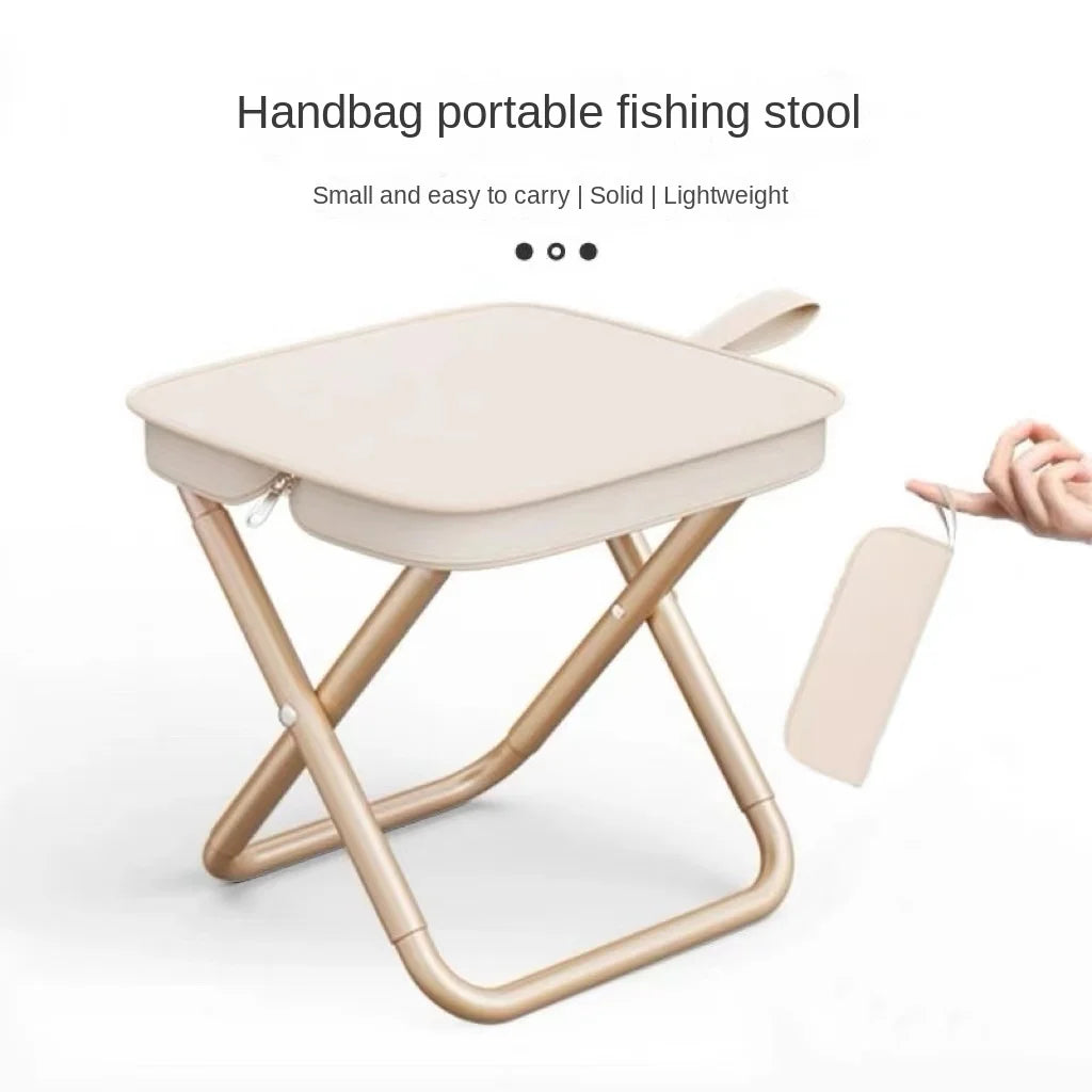 Chaise de pêche petit tabouret de camping pliant Mazar chaise pliante de pêche portable d'extérieur ligne portable artefact