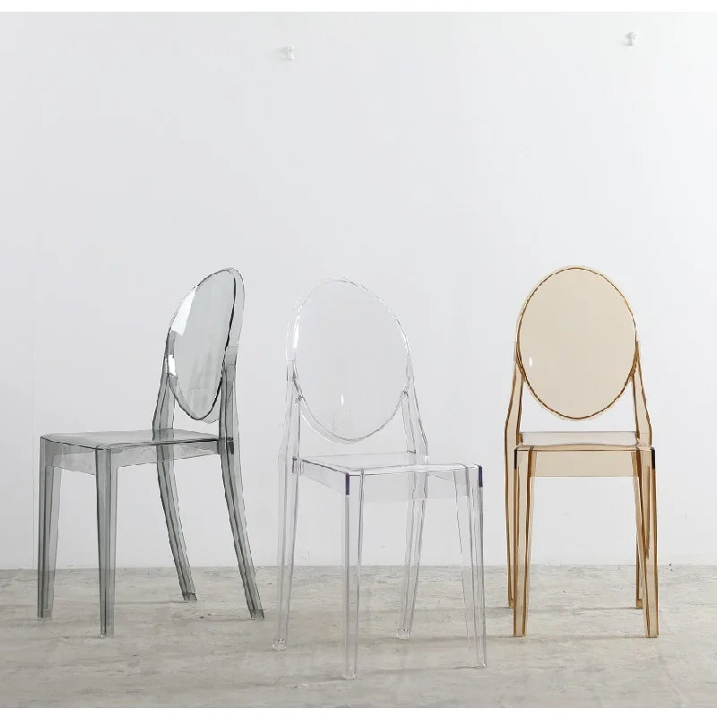 Transparent Nordic Chairs Living Room Italian Lounge Plastic Acrylic Ergonomic Dining Chair Salon Party Muebles Hogar Furniture