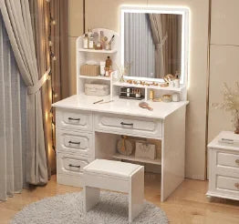 White Lacquer Dressing Table Bedroom Mirrors Drawer Toiletries Dressing Table Cabinets Living Room Penteadeira Bedroom Furniture