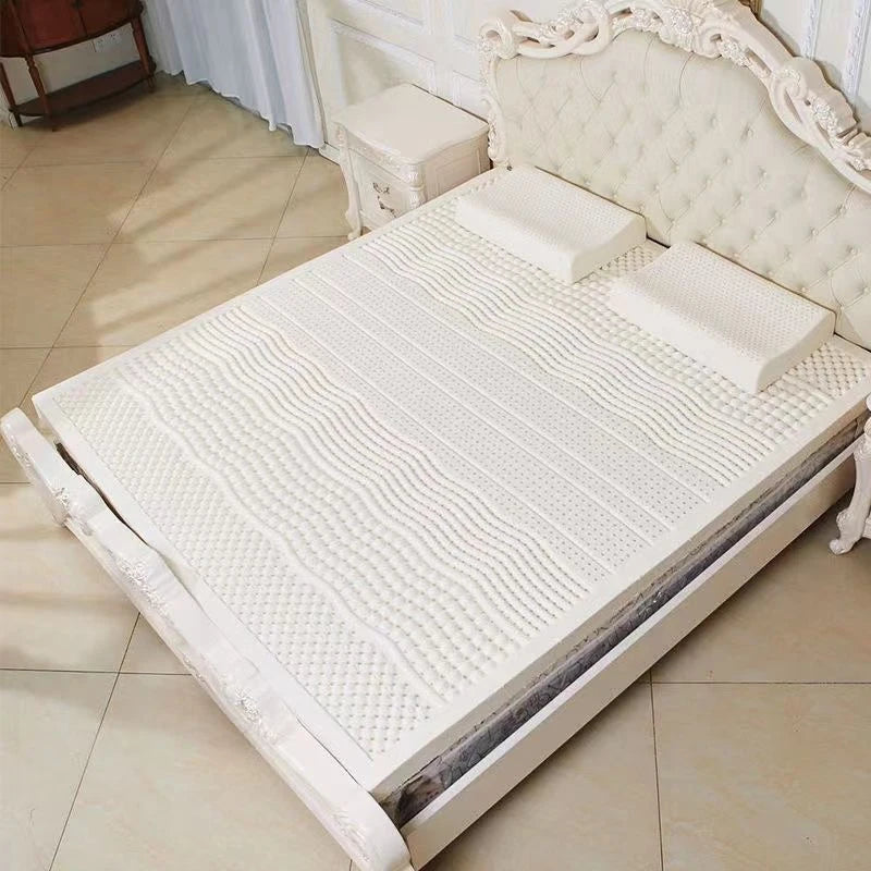 Thailand Imported Natural 100% Latex Mattress Wholesale Student home hotel luxury top Tatami Floor Mat Royal Gift Latex Mats