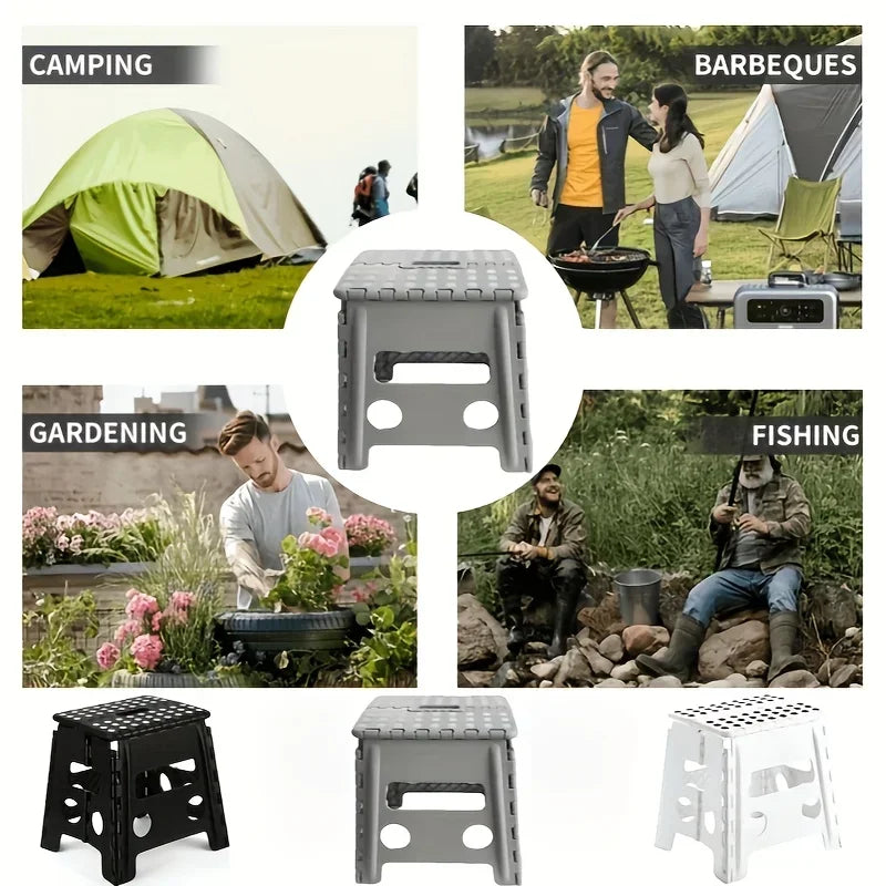 1 Folding Stool, Camping Portable Folding Stool, Fishing Stool, Home Bathroom Stool, Portable, Durable and Easy To Carry