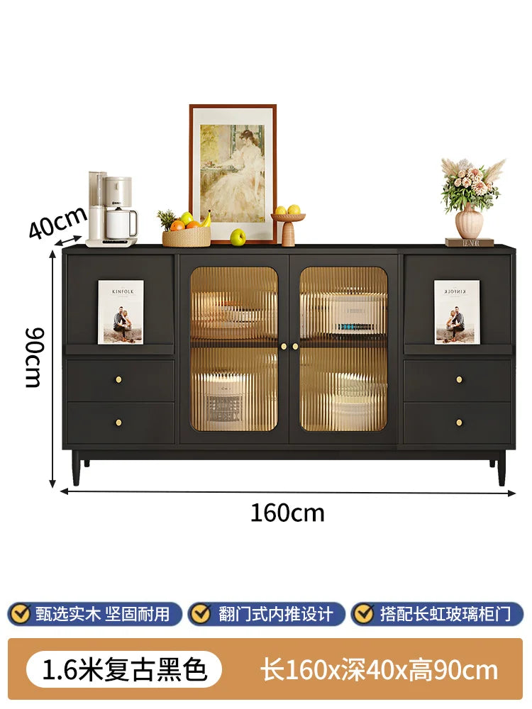 Italian Space Saving Sideboard Luxury Modern Italian Shelf Side Cabinet Display Showcase Muebles De Cocina Kitchen Furniture