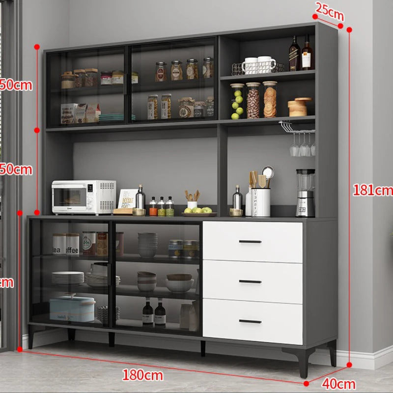 Simple Shelves Sideboard Luxury Decorate High Quality Kitchen Cabinet Auxiliary Table Credenza Da Soggiorno Home Furniture