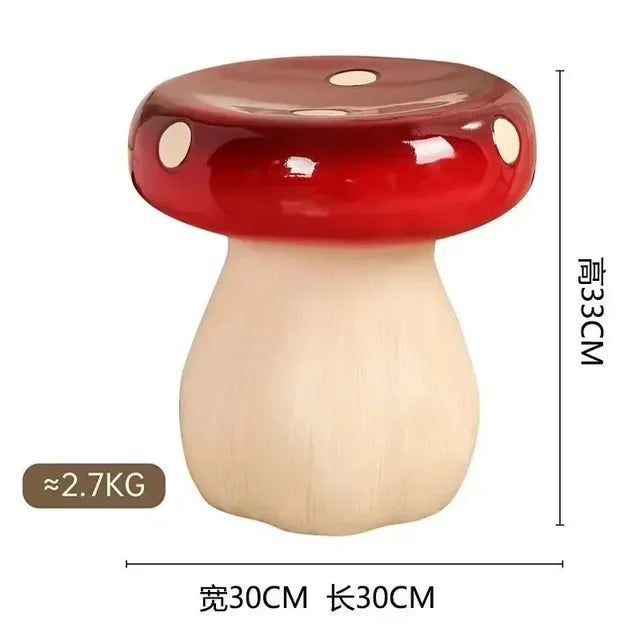 Decorative Furniture Creative Fun Mushroom Stools Chair Living Room Small Sofa Stool Shoe Changing Bench Footstool Ottoman Home