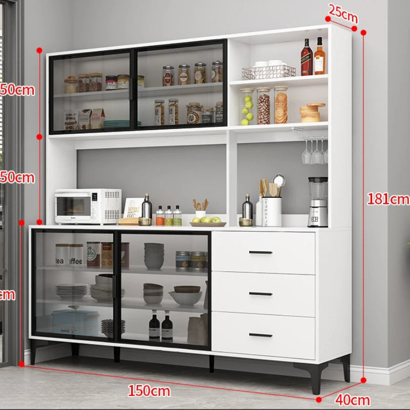 Simple Shelves Sideboard Luxury Decorate High Quality Kitchen Cabinet Auxiliary Table Credenza Da Soggiorno Home Furniture