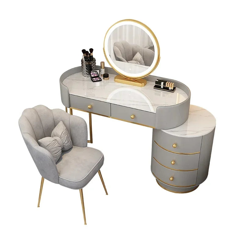 Tocador de maquillaje para niñas, mesa de tocador blanca, escritorio para dormitorio, cajones, almacenamiento, tocador, muebles para el hogar