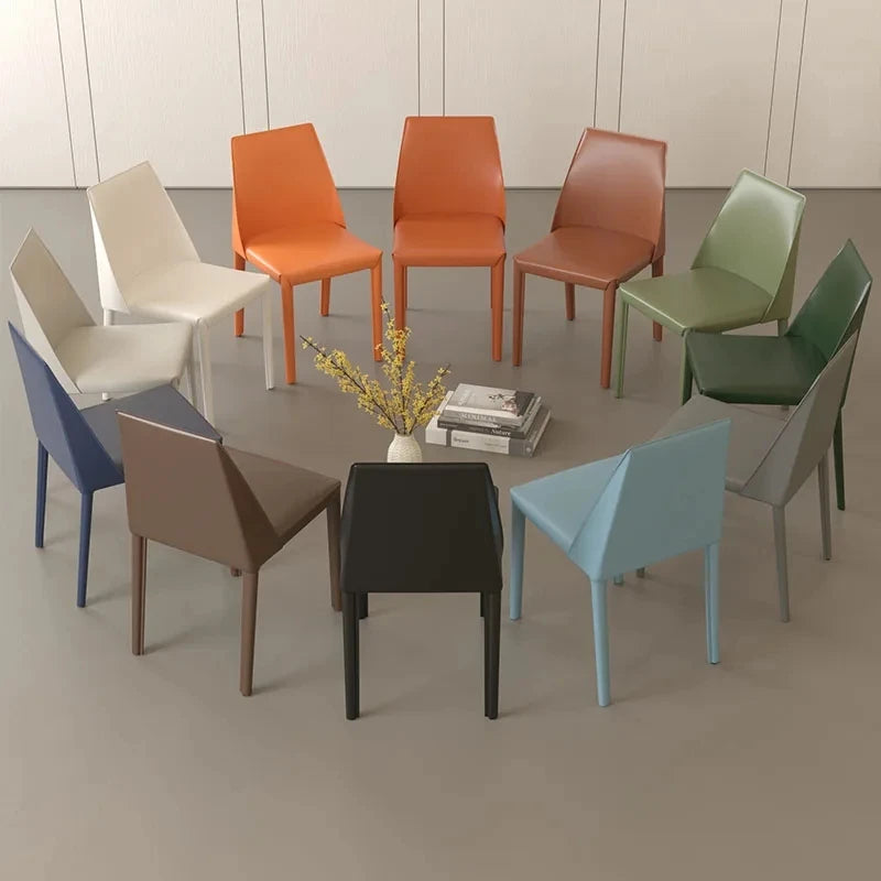 Chaises de salle à manger en similicuir, belles chaises de salle à manger de cuisine de luxe modernes, meubles nordiques européens Sillas De Comedor