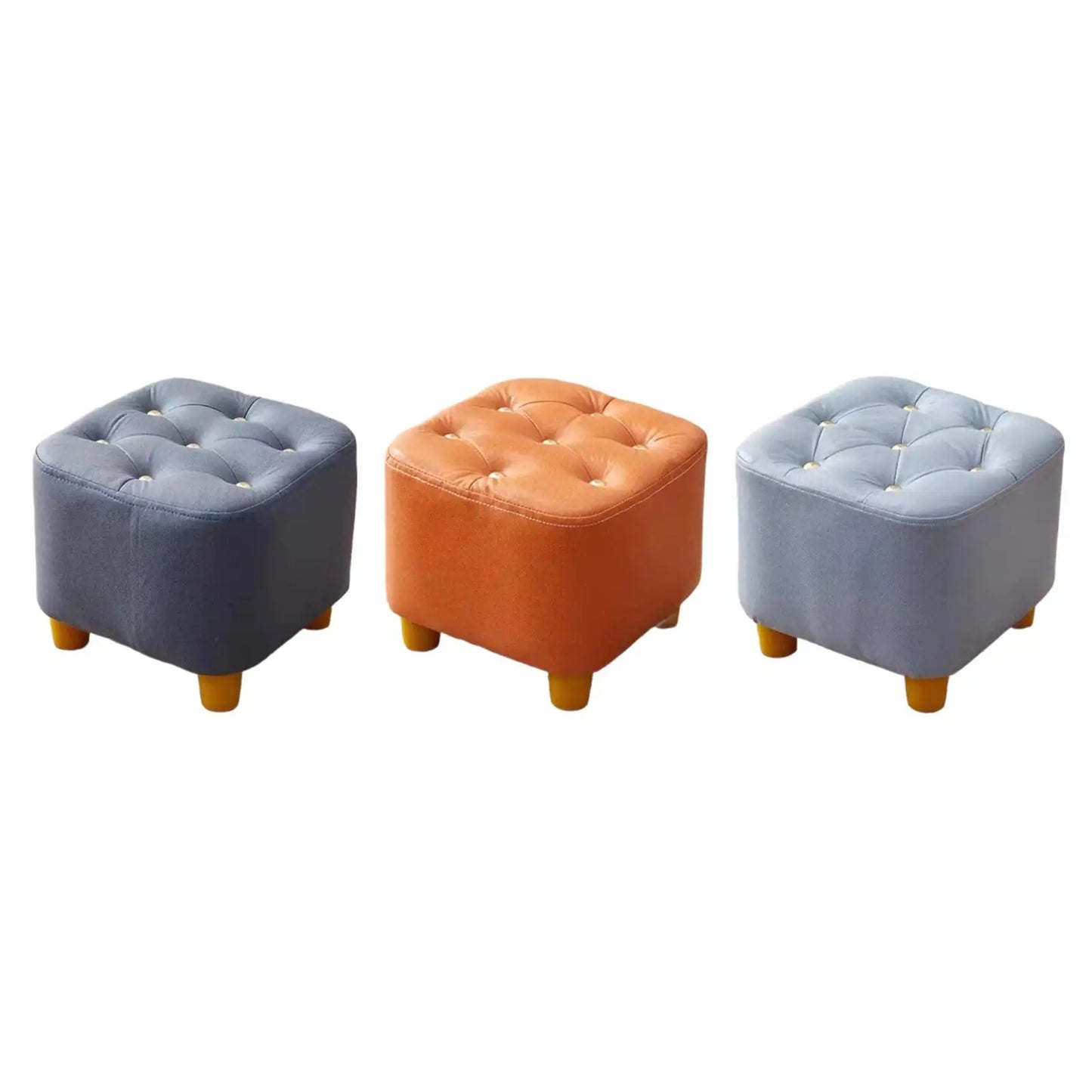 Small Footstool Stable Furniture Decorative Stylish Ottoman Stool for Entryway Doorway Living Room Playroom Dressing Room