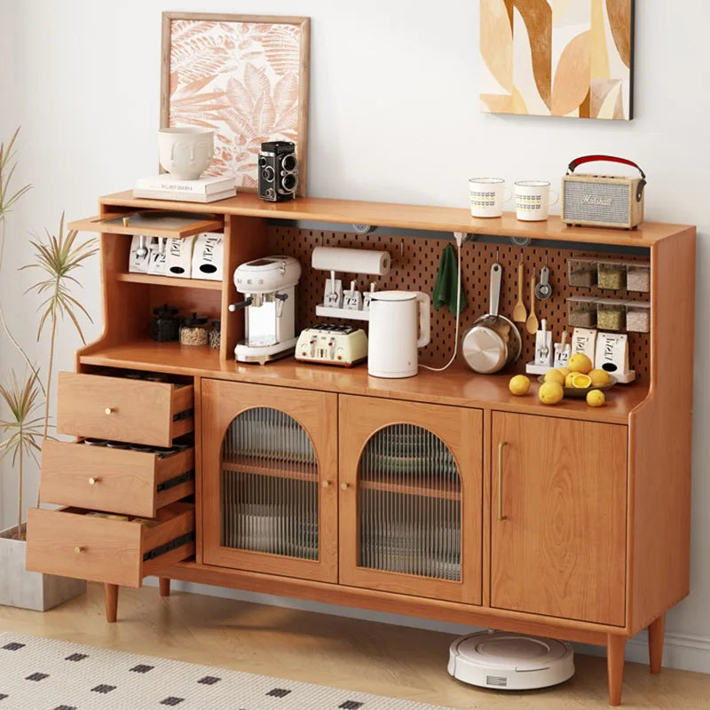 Wood Large Kitchen Sideboard Vanity Dressers Locker Transparent Bar Cabinet Display Drawers Muebles De Cocina Bedroom Furniture