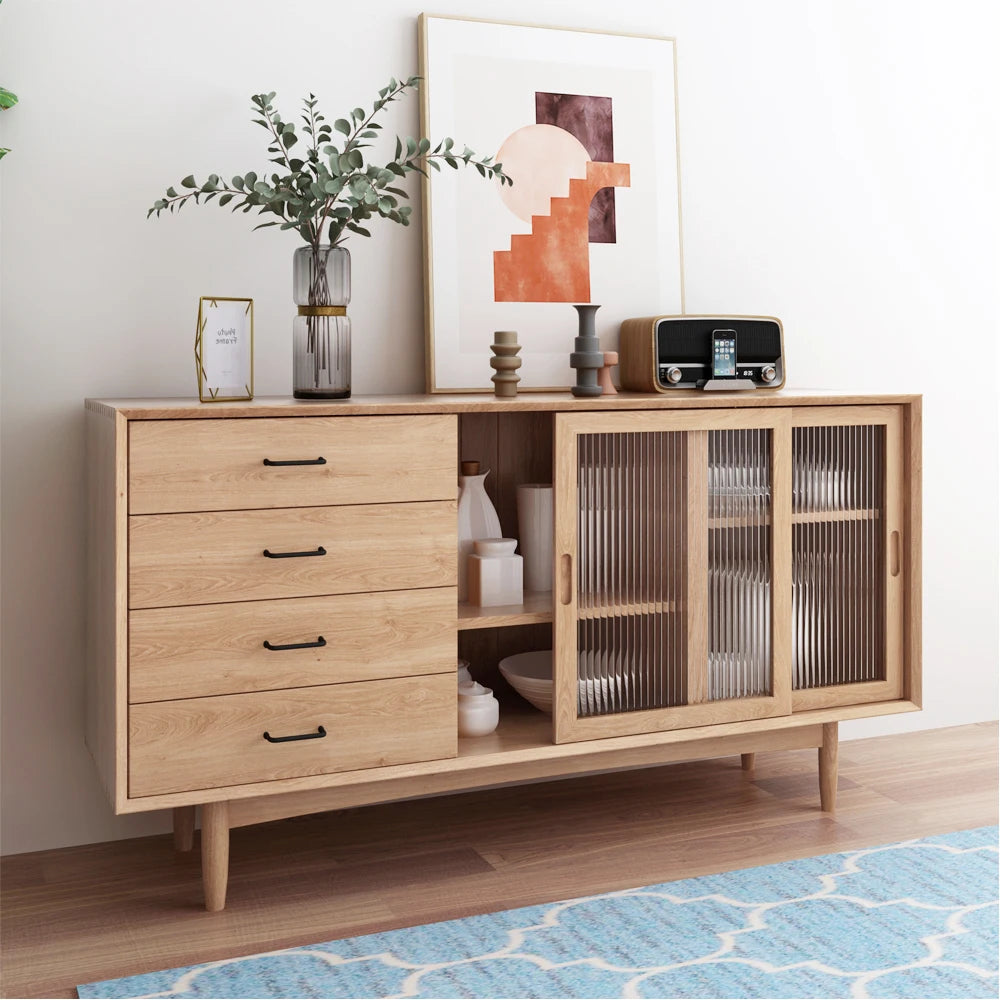 Wood Filing Kitchen Cabinets Modern Storage Nordic Display Buffet Bar Sideboard Closet Luxury Archivadores Dining Room Sets