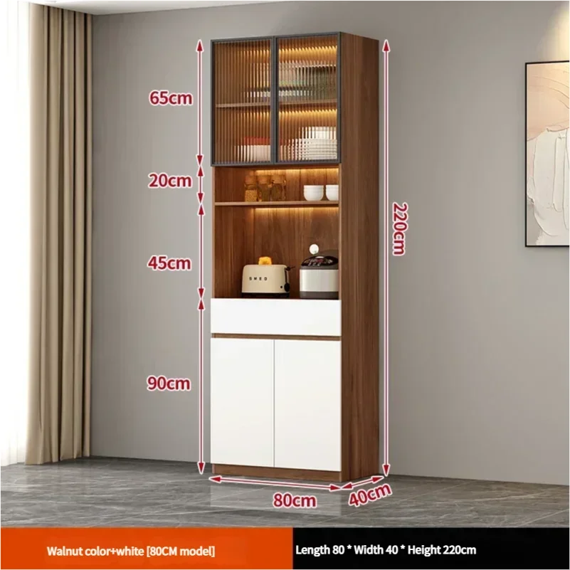 Grand tiroir personnalisé diviseur d'armoire plusieurs armoires de cuisine hautes blanches placard de rangement nordique Alacena Cocina Despensa Furniture