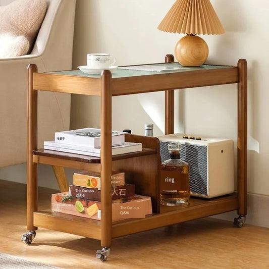 Sofa Side Table Coffee Tables Tea Table Household Movable Sofa Side Table Tea Side Cabinet Small Shelving Living Room Furniture