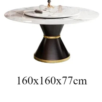 Sedentary Kitchen Dining Table Modern Rooms Marble Round Reception Tables Room Multifunction Mesa Comedor Home Furniture