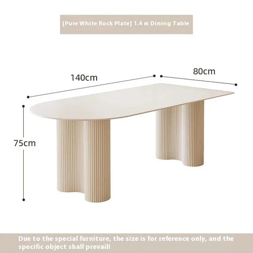 Balcony White Dining Table Japanese Minimalist Luxury Kitchen Dining Table Modern Design Muebles De Cocina Home Furniture