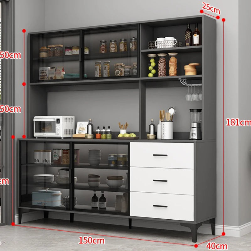 Simple Shelves Sideboard Luxury Decorate High Quality Kitchen Cabinet Auxiliary Table Credenza Da Soggiorno Home Furniture