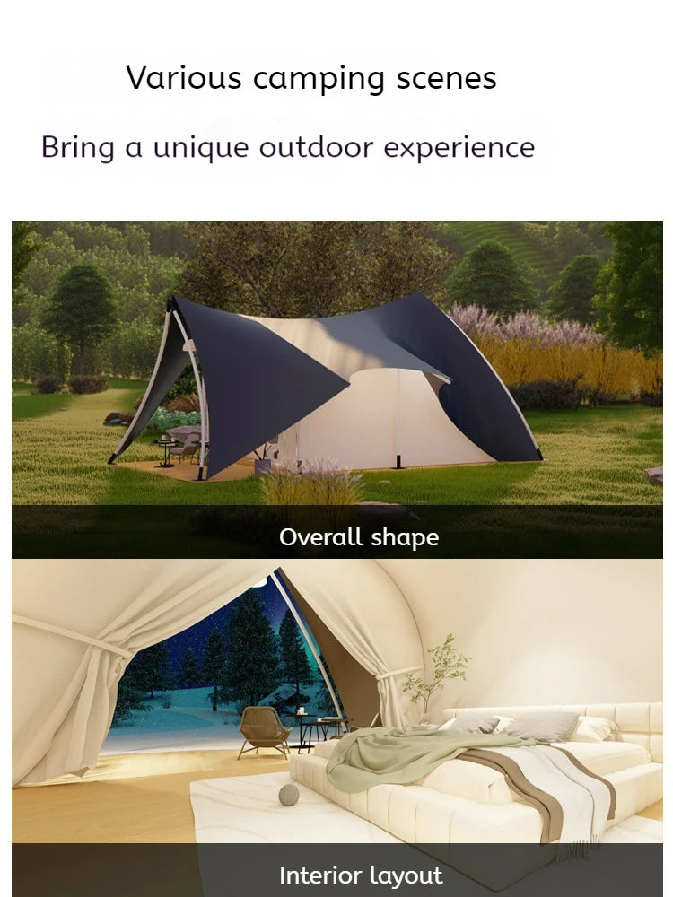 Bat tent Oxford galvanized steel pipe hotel tent special-shaped tent outdoor camping ecological park party  light luxury hotel