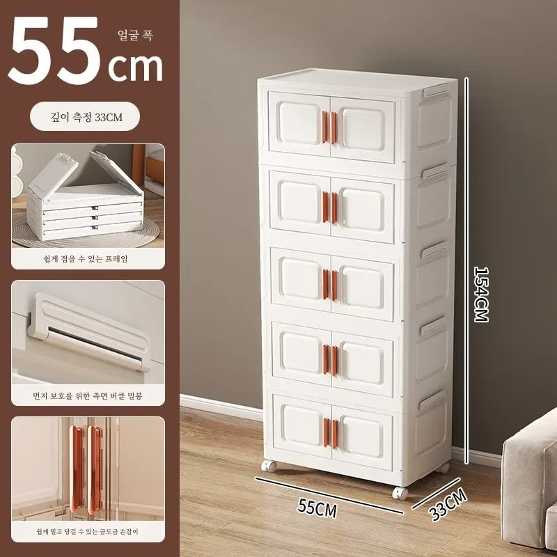 Grande boîte de rangement pliable pour salon, armoire multifonction, boîte de rangement, casier, armoire sans installation, meubles de maison, nouveau