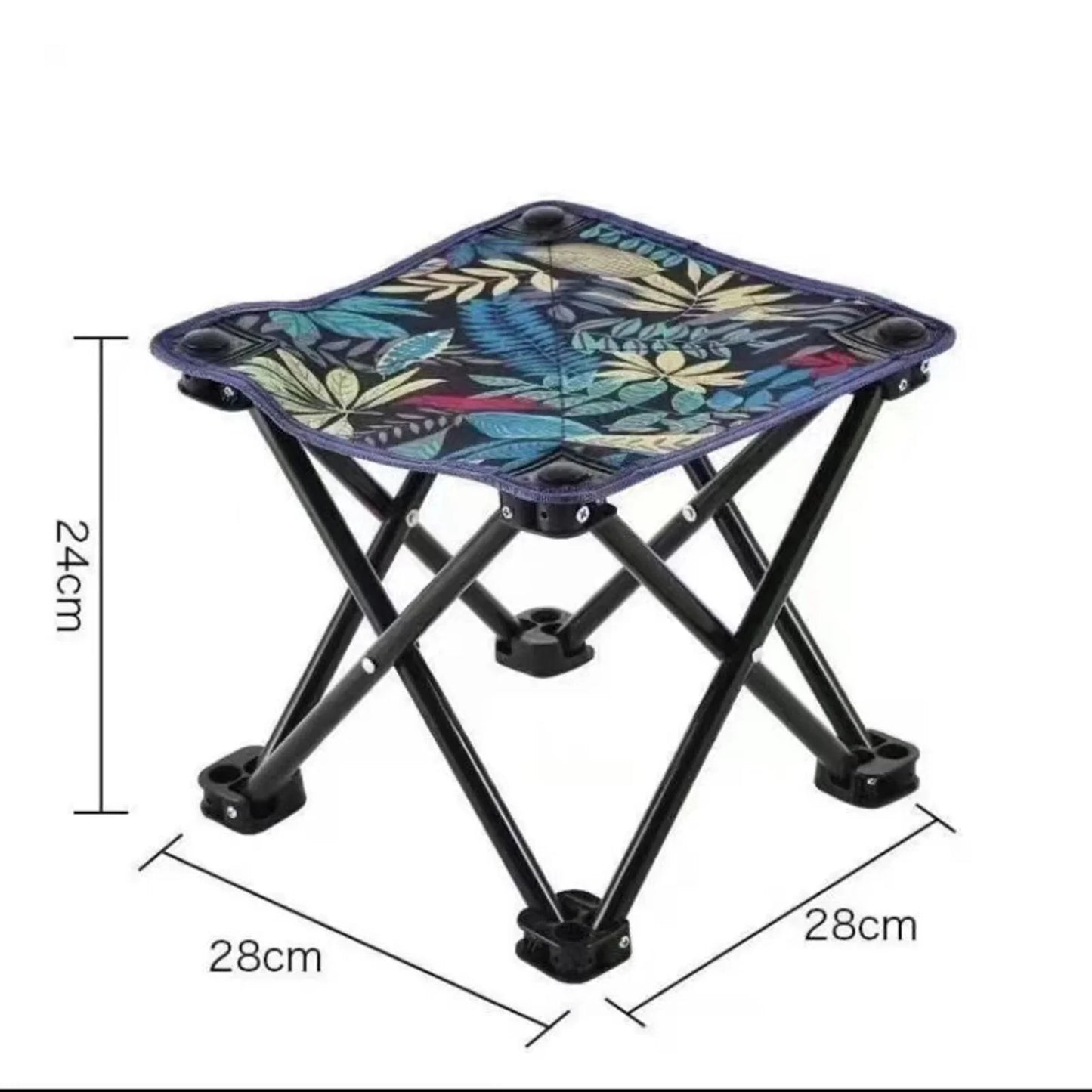 Collapsible Stool Portable Folding Stool for Fishing Telescoping Camping Stool Round Retractable Stool for Camping Hiking BBQ