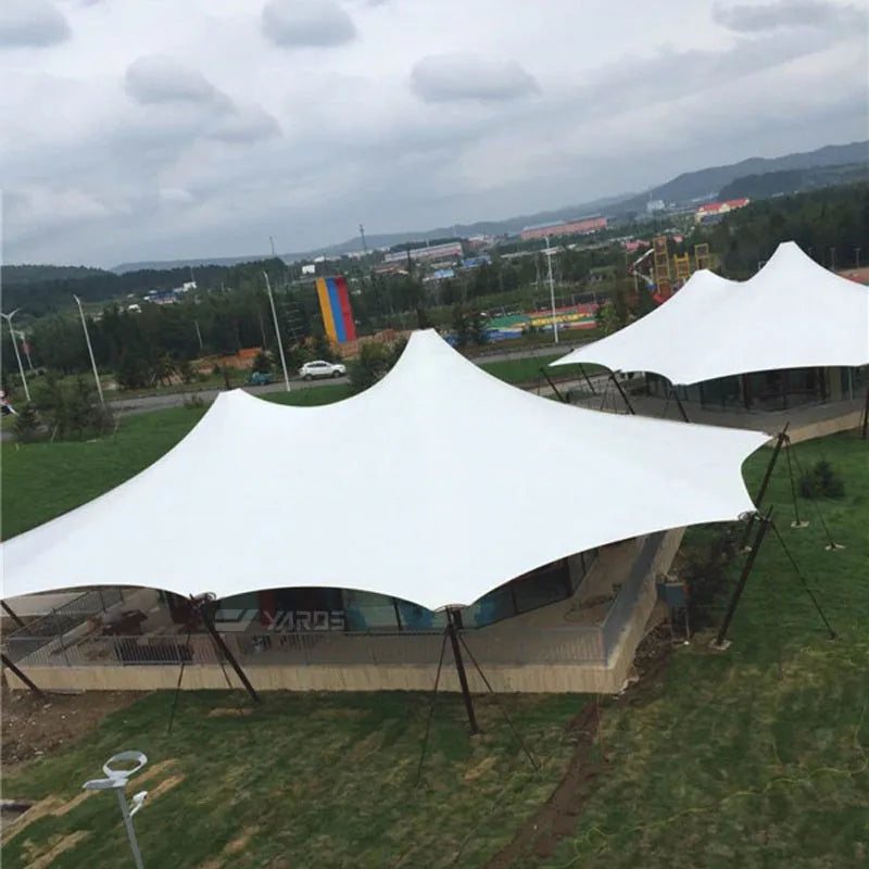 Fabricante de carpas para campamentos Estructura de membrana personalizada Alojamiento al aire libre de alta gama para vacaciones Tienda de hotel