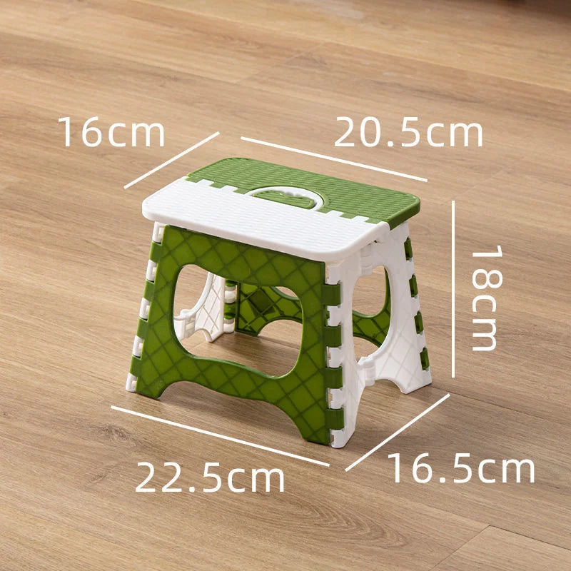 Thickened Plastic Folding Furniture Stool Portable Mini Outdoor Adult Children Chair Bank Train Maza Change Shoe Fishing Stool