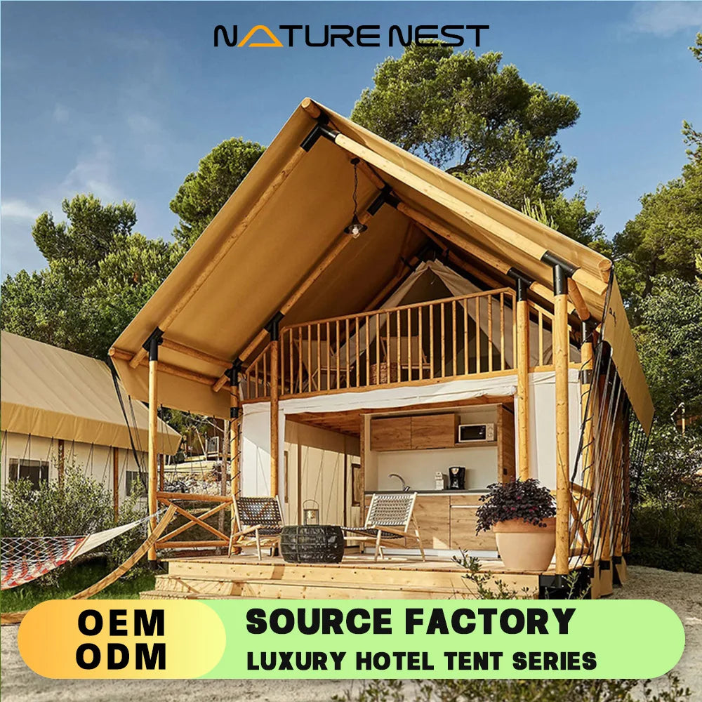 2 Story Tents Hotel Two Story Tents Hotel Semi-Permanent Wooden House Glamping  Homestay Villa Manor Luxury Celebrating Cabin