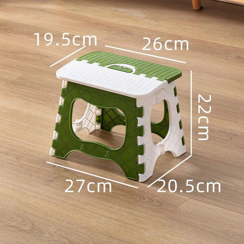 Thickened Plastic Folding Furniture Stool Portable Mini Outdoor Adult Children Chair Bank Train Maza Change Shoe Fishing Stool