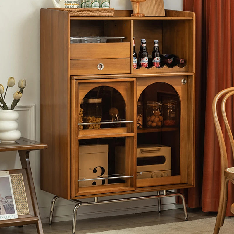 Unité de placard de cuisine, armoire de bar, présentoir, grande étagère de rangement, armoire à vin en bois, meubles d'armoire de rangement