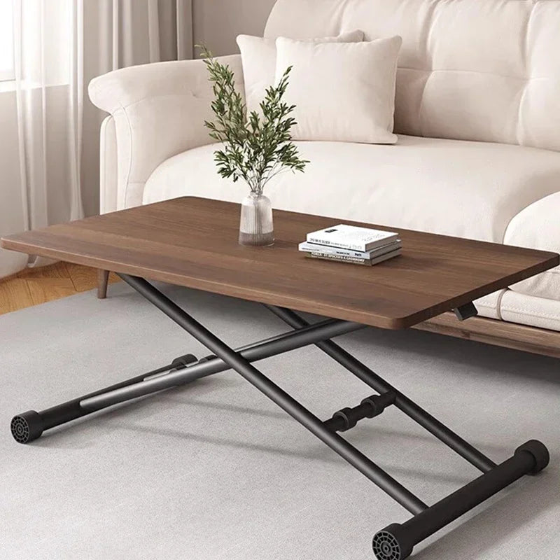 Small Folding Dining Table End Living Room Tea Simple Lifting Table, Multifunction Household Tablo Home Furniture