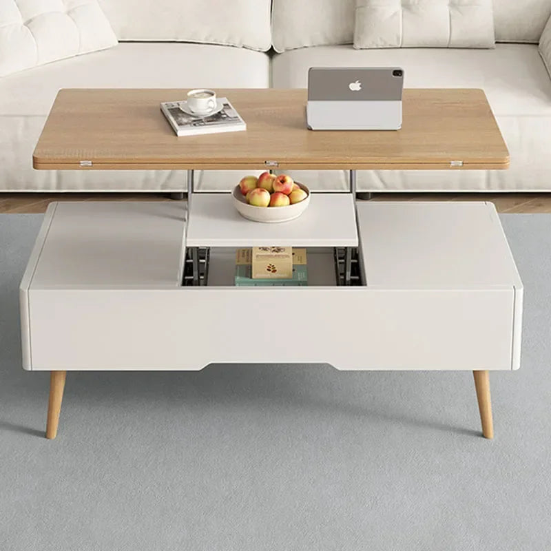 Organisateur relevable Table basse Trau haute nordique Table basse Mobile Mesa latéral moderne Tavolino Salotto moderne meubles