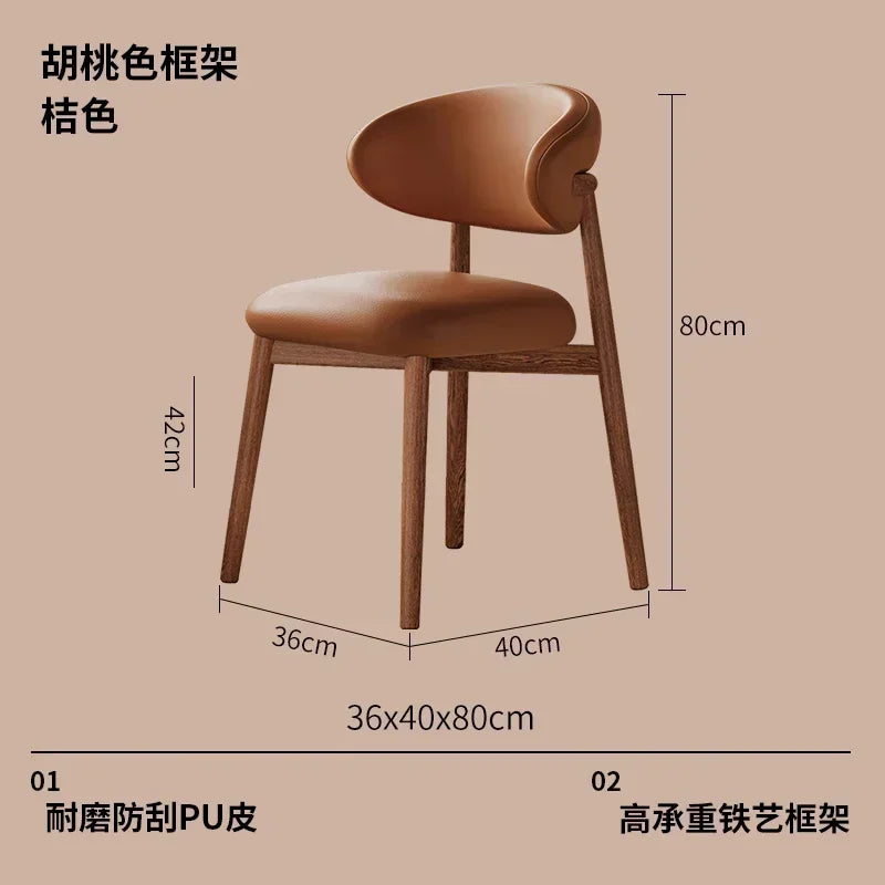 Chairs Living Room Dining Chair Dining Kitchen Furniture Home Relaxing Sets Hotel Cafe Chaises Wooden Juegos De Comedor Modern