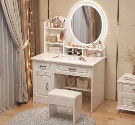 White Lacquer Dressing Table Bedroom Mirrors Drawer Toiletries Dressing Table Cabinets Living Room Penteadeira Bedroom Furniture