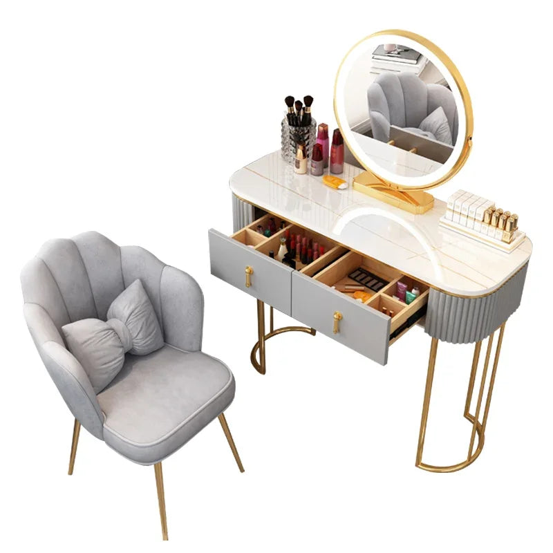 Small Unit Type Drawer Dressing Table Girls Nordic Style Multifunctional Charm Dressers Storage Fashion Penteadeira Furniture