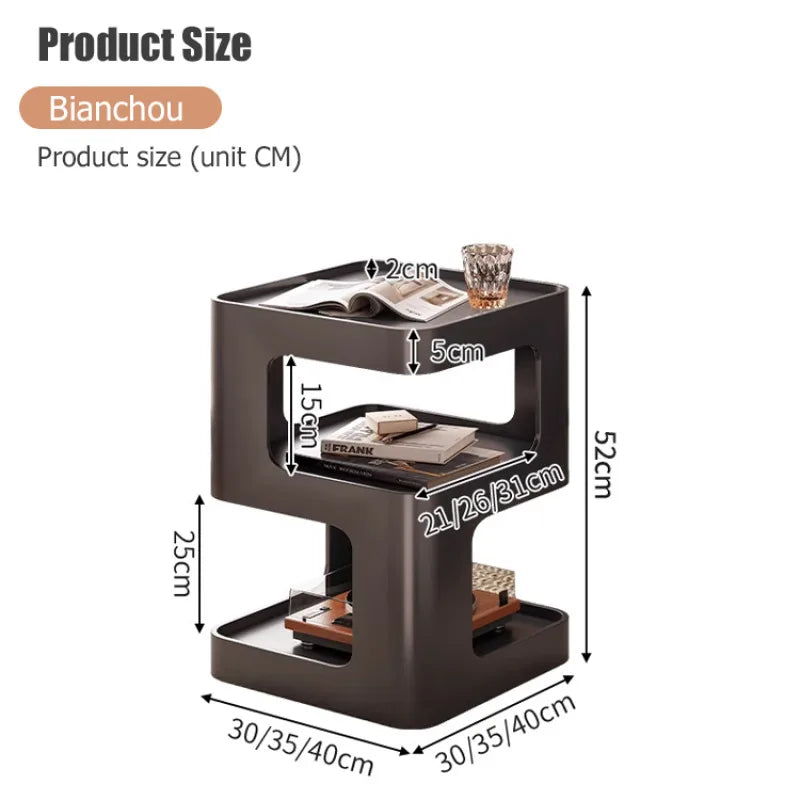 Mesa auxiliar de lujo ligera y sencilla para sala de estar moderna, mueble nórdico creativo extraíble para sala de estar, sofá cama de hierro para el hogar