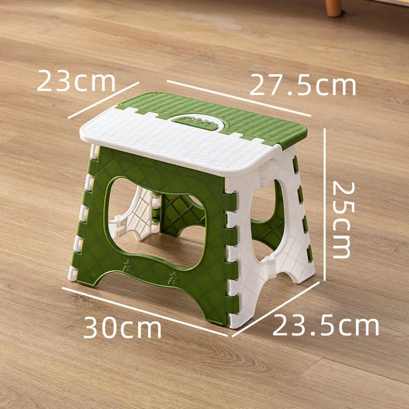 Thickened Plastic Folding Furniture Stool Portable Mini Outdoor Adult Children Chair Bank Train Maza Change Shoe Fishing Stool