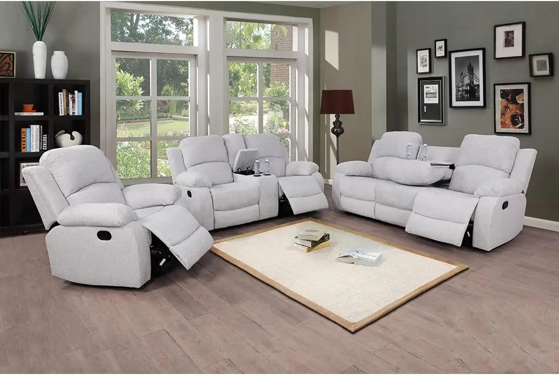 Reclining Sofas Set 3 Pieces Living Room Furniture Sets Leather Recliner Sofa Set Loveseat Chair Furniture Sofa Set