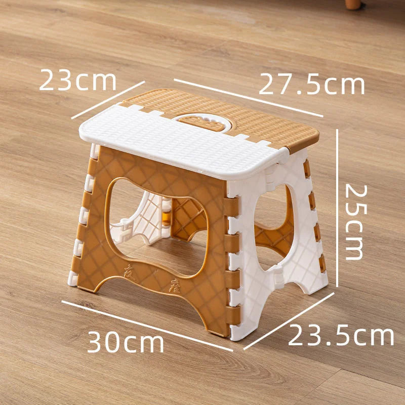 Thickened Plastic Folding Furniture Stool Portable Mini Outdoor Adult Children Chair Bank Train Maza Change Shoe Fishing Stool